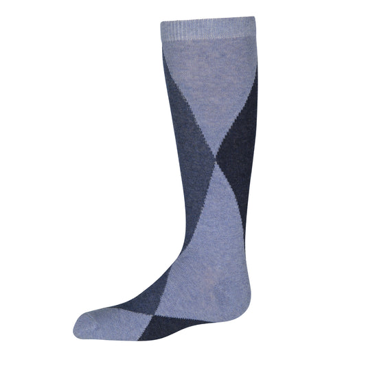 DOUBLE DIAMOND KNEE SOCK