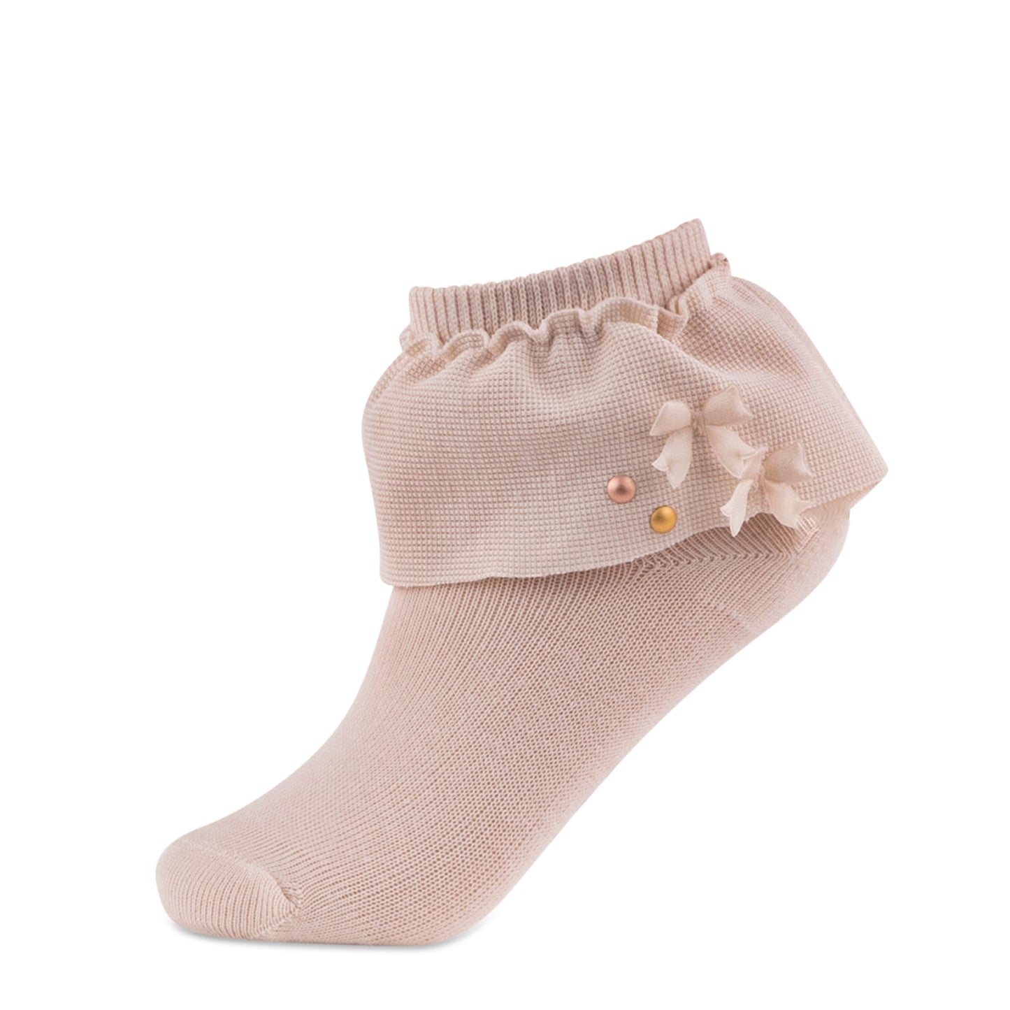 jrp socks blush dreamy lace anklet sock with bows