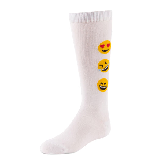 jrp socks white emoji knee high sock
