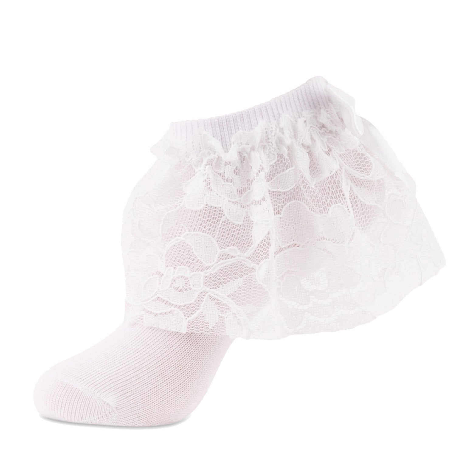 jrp socks white floral lace anklet sock