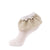 jrp socks cream gold glitz ruffle lace anklet sock 