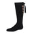 jrp socks girls black lace up knee high sock
