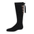 jrp socks black lace up knee high sock