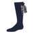 jrp socks navy lace up knee high sock