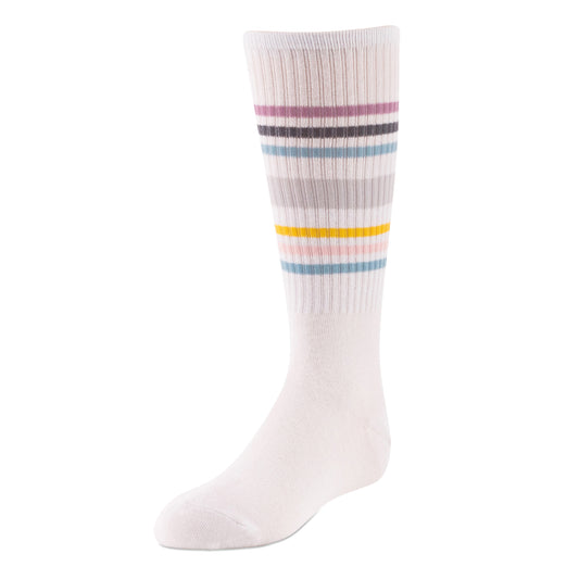 jrp socks colored white sporty girls knee high tube sock