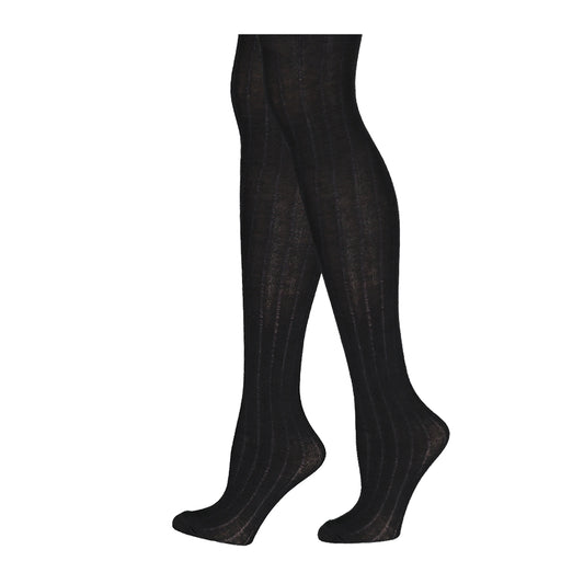 Ribbed Tights Black