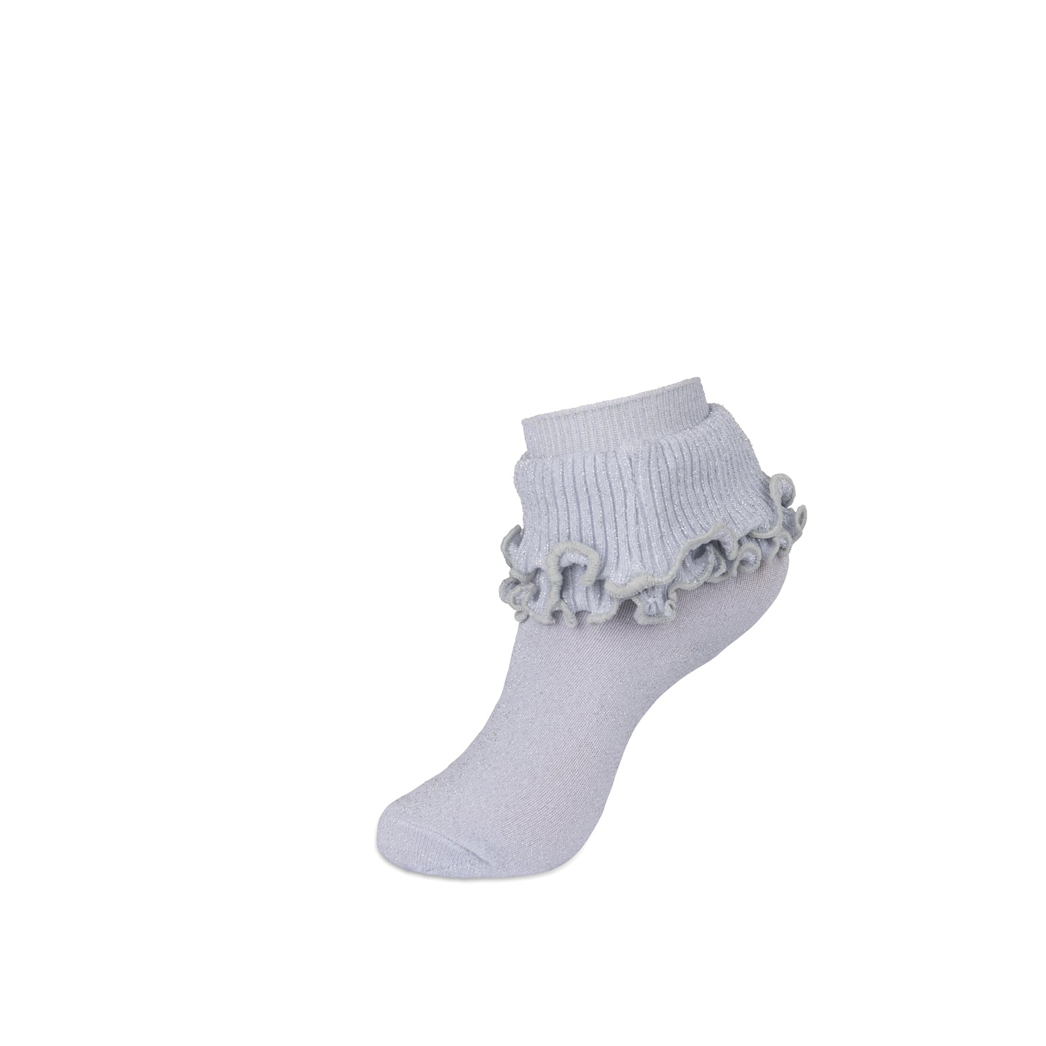 JRP Knit Lace Anklet White Silver