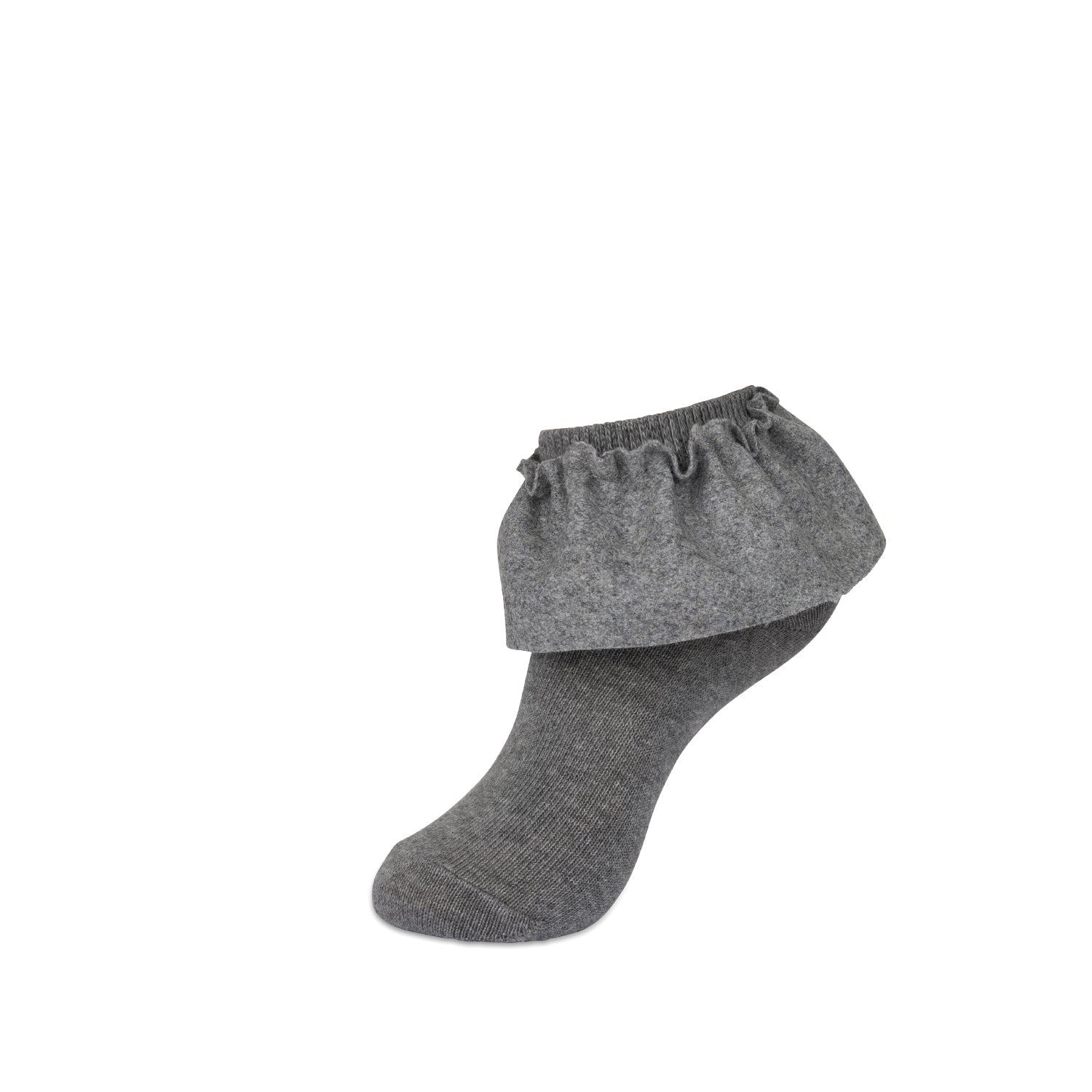 JRP Wool Lace Anklet Medium Gray