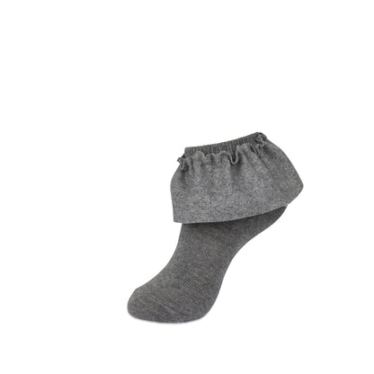 JRP Wool Lace Anklet Medium Gray